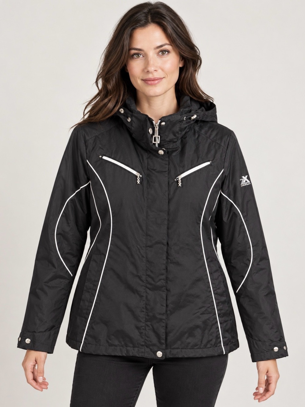 ZeroXposur Women’s Black Hooded Jacket Size Medium